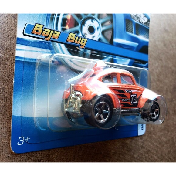2005 Hot Wheels BAJA BUG Fluorescent Orange MYSTERY CARS KAR KEEPER INT'L CARD! - Picture 8 of 16